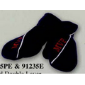 Promotional Polar Fleece Solid Double Layer Mittens with Piping